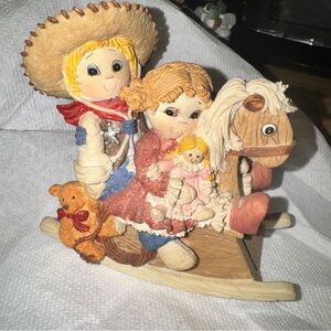 Vintage giddyap cowboy figurine
